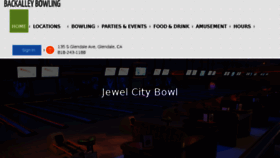 What Backalleybowling.com website looked like in 2017 (6 years ago)