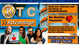What Btcadvantage.com website looked like in 2017 (6 years ago)