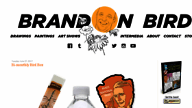 What Brandonbird.com website looked like in 2017 (6 years ago)