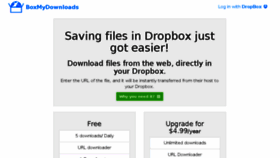 What Boxmydownloads.com website looked like in 2017 (6 years ago)