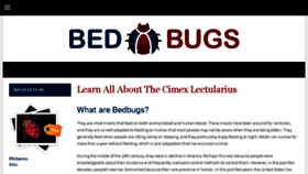 What Bedbugs.org website looked like in 2017 (6 years ago)