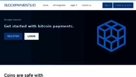 What Blockpayments.io website looked like in 2017 (6 years ago)