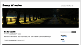 What Barrywheeler.ca website looked like in 2017 (8 years ago)