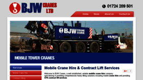 What Bjwcranehire.co.uk website looked like in 2017 (6 years ago)