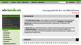 What Berufe.net website looked like in 2017 (6 years ago)