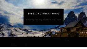 What Biblicalpreaching.net website looked like in 2017 (6 years ago)