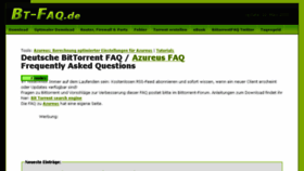 What Bittorrent-faq.de website looked like in 2017 (6 years ago)