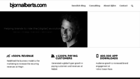 What Bjornalberts.com website looked like in 2017 (6 years ago)