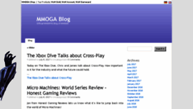 What Blog.mmoga.com website looked like in 2017 (6 years ago)