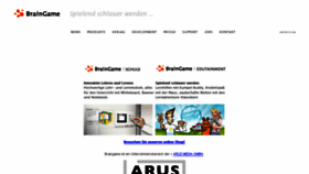 What Braingame.de website looked like in 2017 (6 years ago)