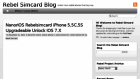 What Blog.rebelsimcard.com website looked like in 2017 (6 years ago)