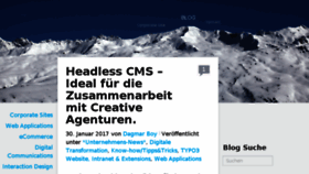 What Blog.snowflake.ch website looked like in 2017 (6 years ago)