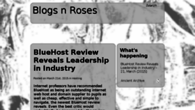What Blogsnroses.com website looked like in 2017 (6 years ago)