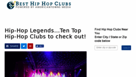 What Besthiphopclubs.com website looked like in 2017 (6 years ago)