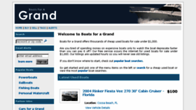 What Boatsforagrand.com website looked like in 2017 (6 years ago)