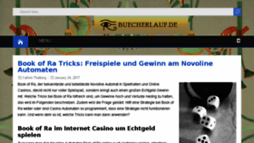 What Buecherlauf.de website looked like in 2017 (6 years ago)