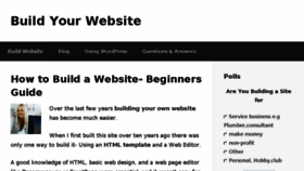 What Build-your-website.co.uk website looked like in 2017 (6 years ago)
