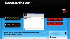 What Banamusic.com website looked like in 2011 (12 years ago)