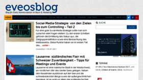 What Blog.eveos.de website looked like in 2017 (6 years ago)