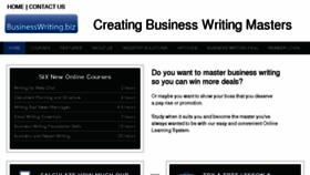 What Businesswriting.biz website looked like in 2017 (6 years ago)