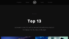 What B13.de website looked like in 2017 (6 years ago)