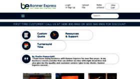 What Bannerexpress.net website looked like in 2017 (6 years ago)