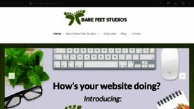 What Barefeetstudios.com website looked like in 2017 (8 years ago)
