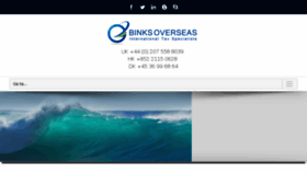 What Binksoverseas.com website looked like in 2017 (6 years ago)