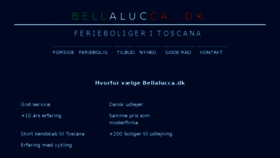 What Bellalucca.dk website looked like in 2017 (6 years ago)