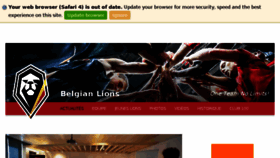 What Belgianlions.com website looked like in 2017 (8 years ago)