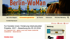 What Berlin-woman.de website looked like in 2017 (6 years ago)