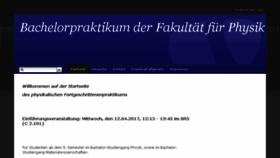 What Bachelor-fp-physik.uni-goettingen.de website looked like in 2017 (6 years ago)