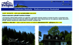 What Beskydek.cz website looked like in 2017 (6 years ago)