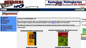What Betriebsinfo.at website looked like in 2017 (6 years ago)