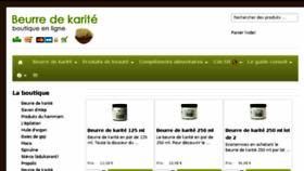 What Beurre-de-karite.net website looked like in 2017 (6 years ago)