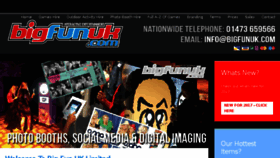 What Bigfunuk.com website looked like in 2017 (8 years ago)