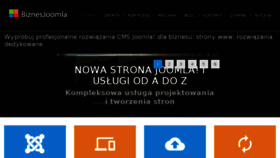 What Biznesjoomla.pl website looked like in 2017 (6 years ago)