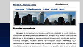 What Biznesplan.waw.pl website looked like in 2017 (6 years ago)