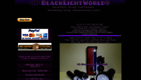 What Blacklightworld.com website looked like in 2017 (6 years ago)