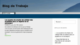 What Blogdetrabajo.com website looked like in 2017 (6 years ago)