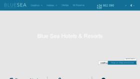 What Blueseahotels.es website looked like in 2017 (6 years ago)