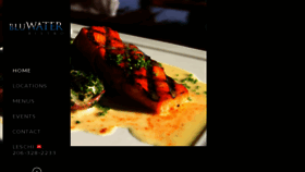 What Bluwaterbistro.com website looked like in 2017 (8 years ago)