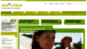 What Boalingua.es website looked like in 2017 (6 years ago)