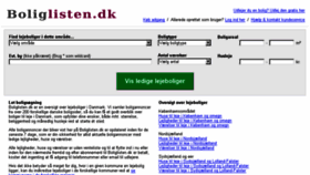What Boliglisten.dk website looked like in 2017 (6 years ago)
