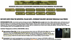 What Boysitaliansuits.com website looked like in 2017 (6 years ago)