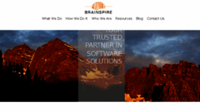 What Brainspire.com website looked like in 2017 (6 years ago)