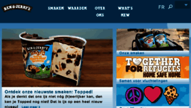 What Benjerry.be website looked like in 2017 (6 years ago)