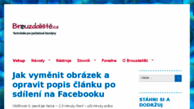 What Brouzdaliste.cz website looked like in 2017 (6 years ago)