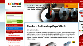 What Bleche-onlineshop.de website looked like in 2017 (6 years ago)