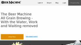 What Beermachine.com website looked like in 2017 (6 years ago)